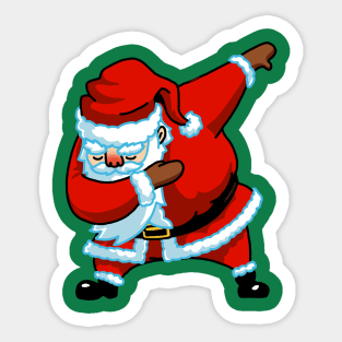 Rad Snowboard Santa Claus T-shirt Dab Santa Christmas Gift Sticker